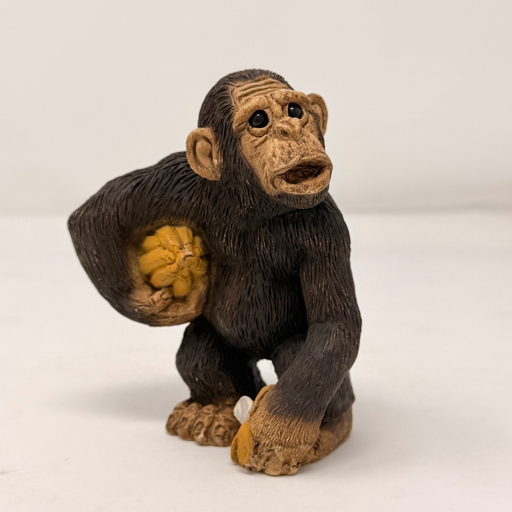 Vintage 1985 Stone Critters‎ Chimpanzee Figurine SC-195 United Design Corp USA - Picture 3 of 16